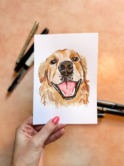 Custom Pet Illustration, Canine Therapy Pre-order