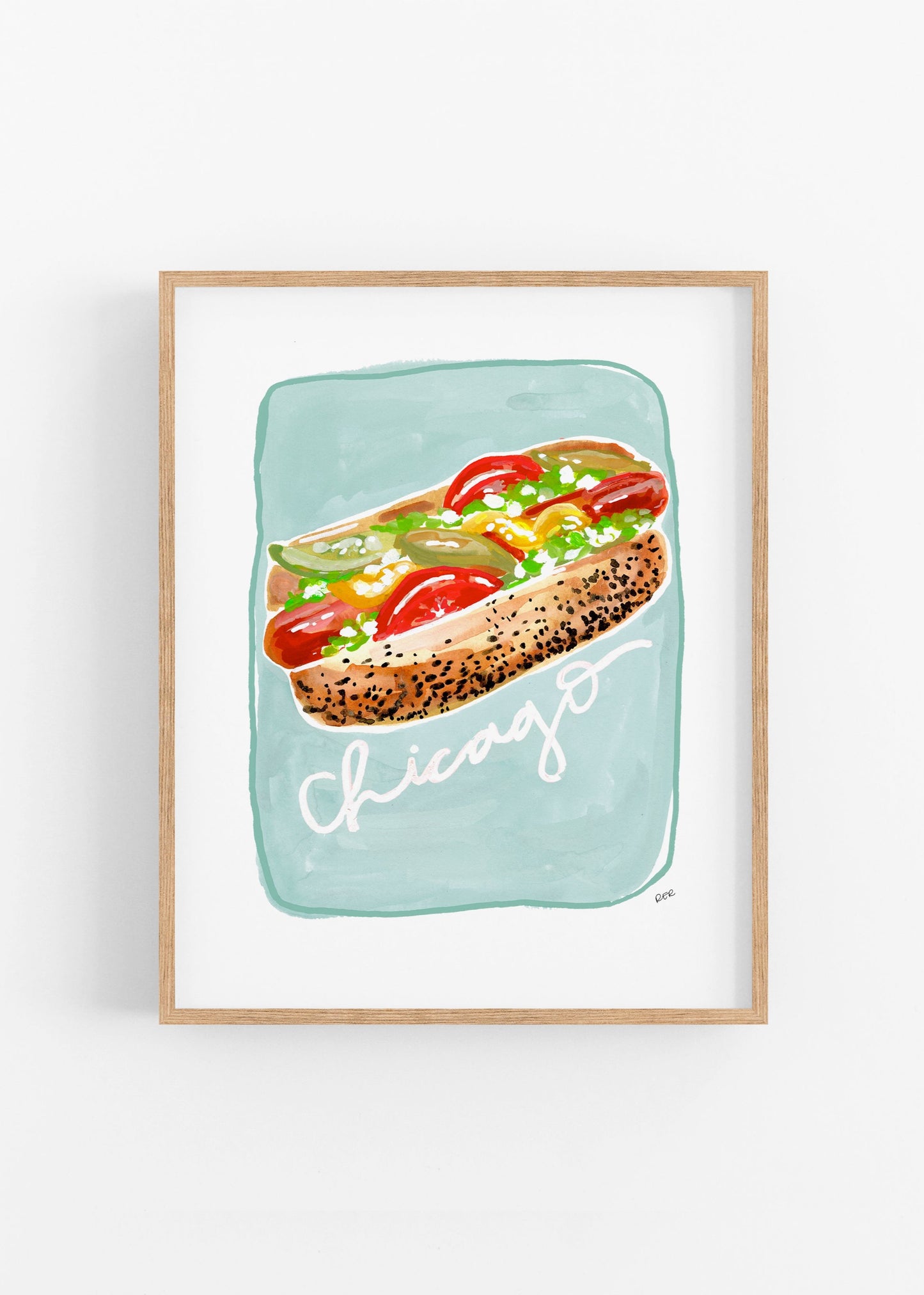 Chicago Hot Dog Print