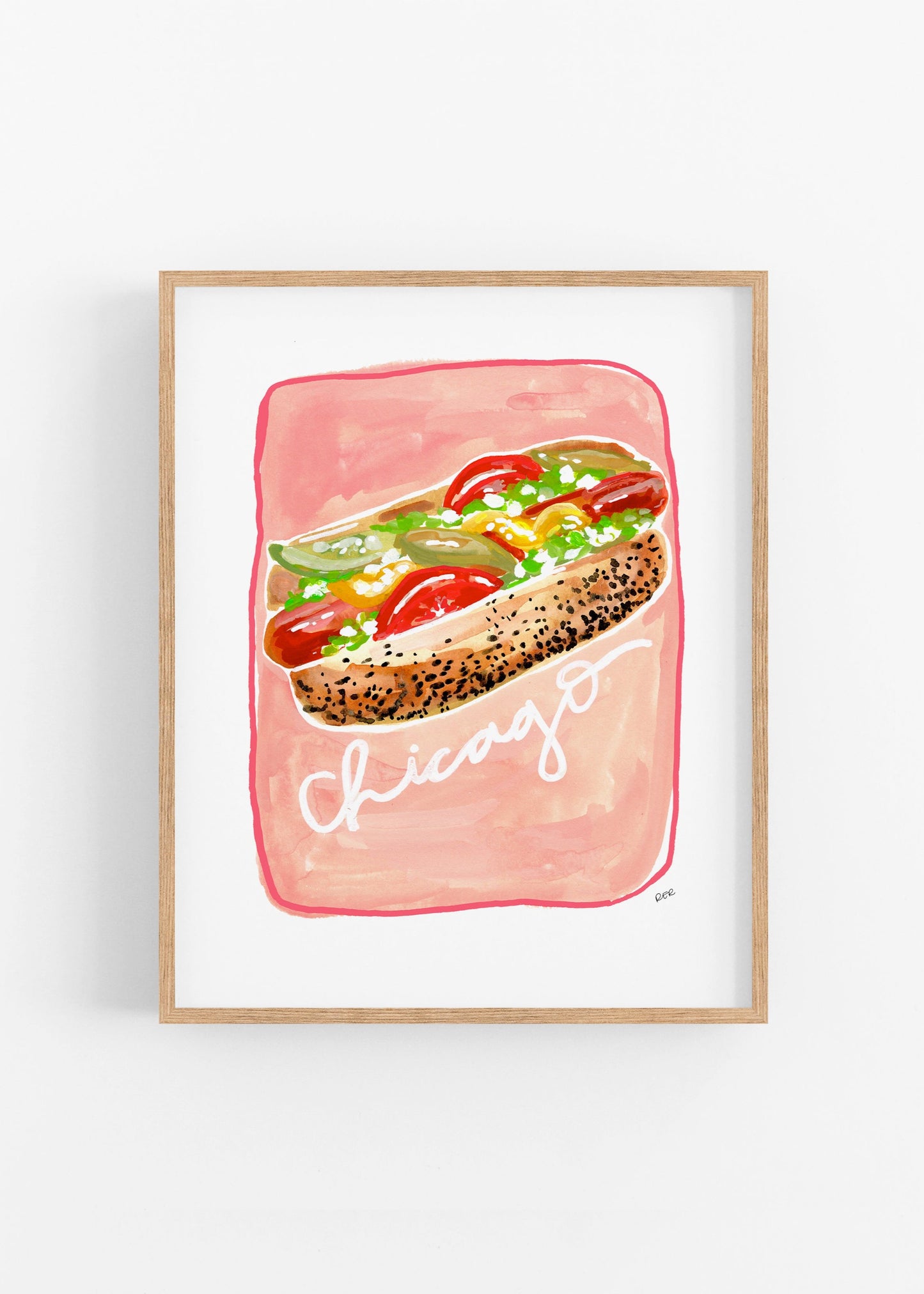 Chicago Hot Dog Print