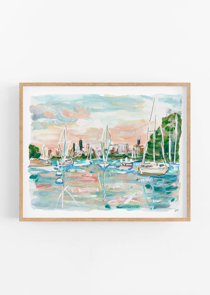 Sailing The City Print