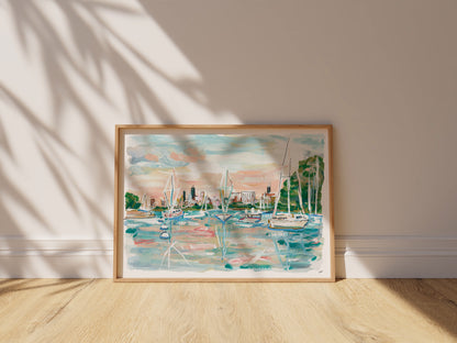 Sailing The City Print