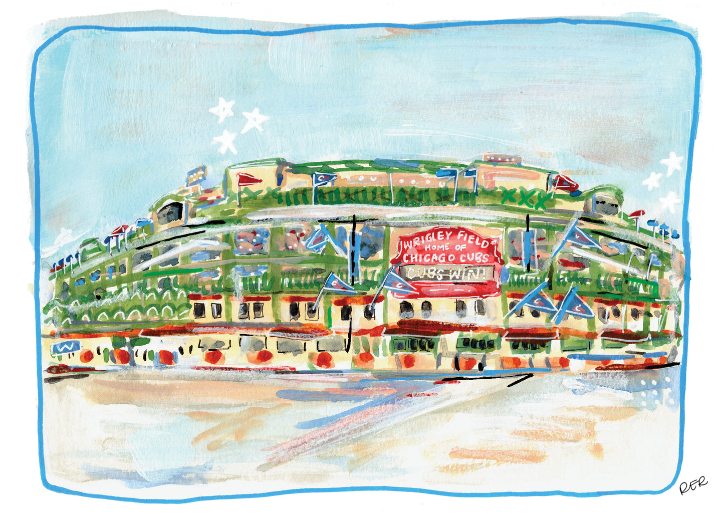 Wrigley Field Print