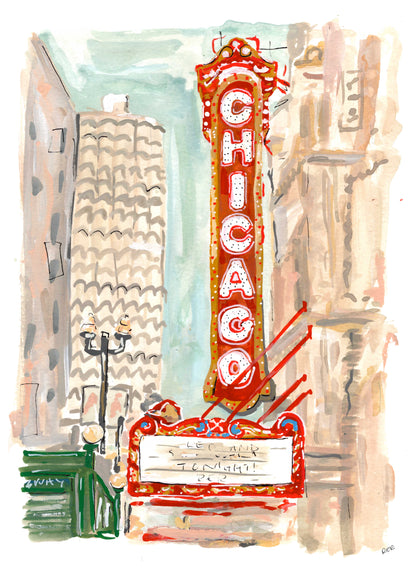 Chicago Theater Print