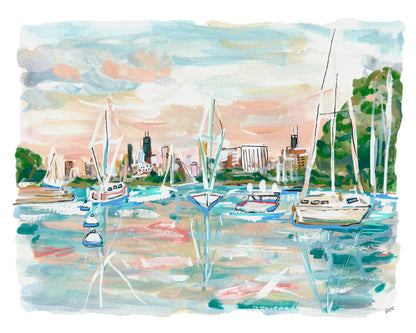 Sailing The City Print